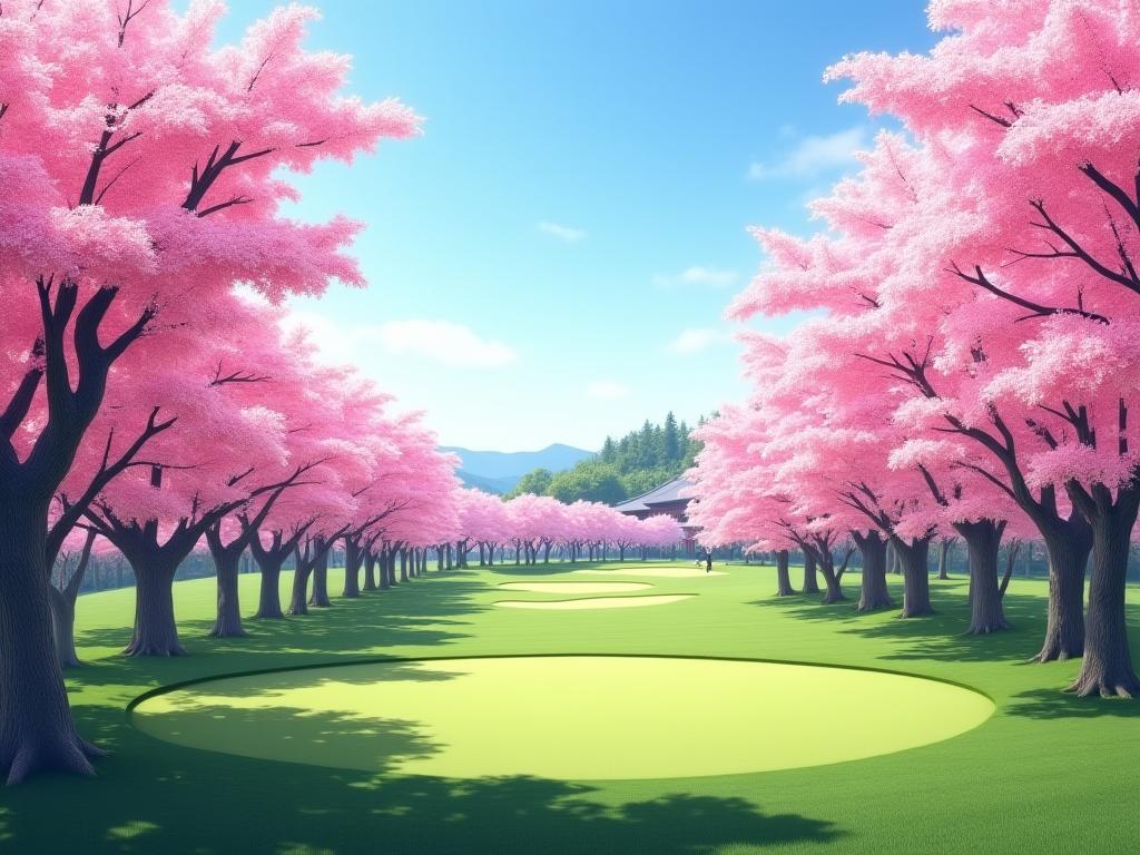 春の桜咲くチャンピオンシップコース
